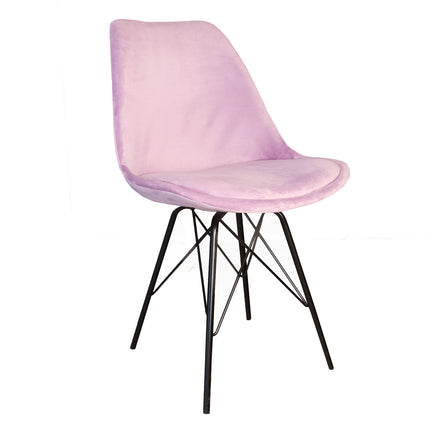 SET DEAL: 6 Eetkamerstoelen paars velvet Viga