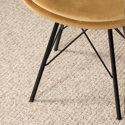 SET DEAL 4 stuks: Eetkamerstoel bruin velvet Viga