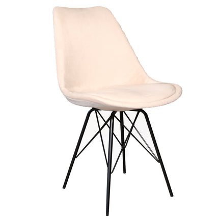 SET DEAL: 6 Eetkamerstoelen zand velvet Viga