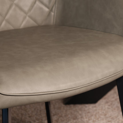 SET DEAL 4 stuks: Eetkamerstoel donkergroen kunstleder Yurgan