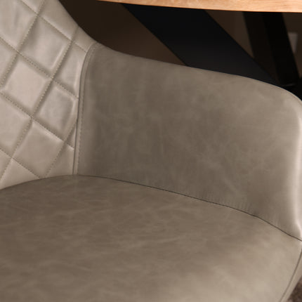 SET DEAL 6 stuks: Eetkamerstoel donkergroen kunstleder Yurgan