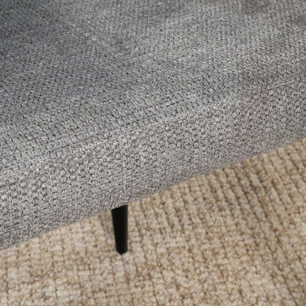 Eetkamerstoel grijs chenille Ziva