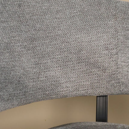 SET DEAL: 6 Eetkamerstoelen grijs chenille Ziva