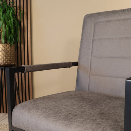 SET DEAL: 4 stuks Eetkamerstoel antraciet microvezel Forest