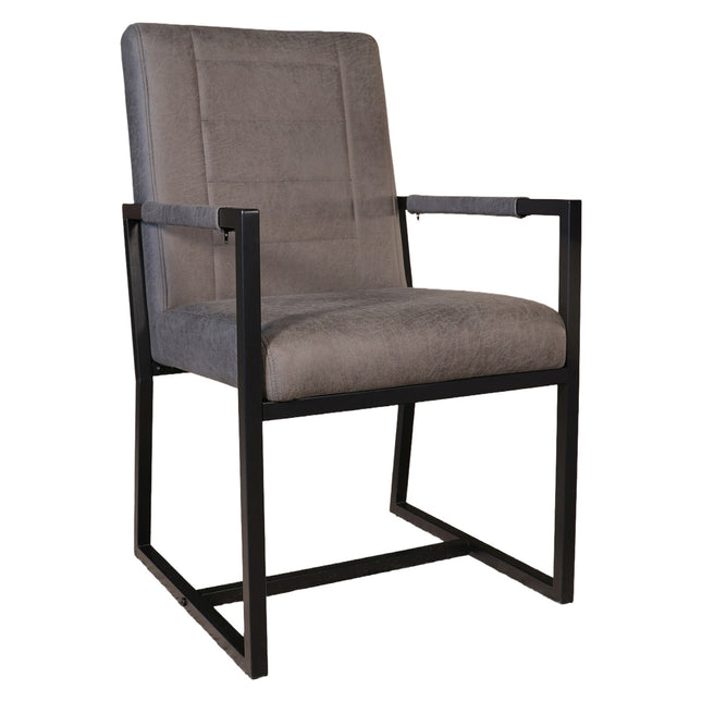 SET DEAL: 6 stuks Eetkamerstoel antraciet microvezel Forest