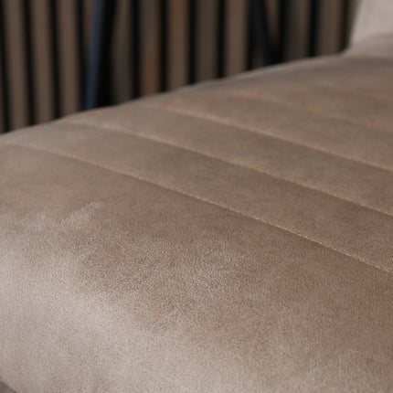 Eetkamerstoel beige microvezel Noor