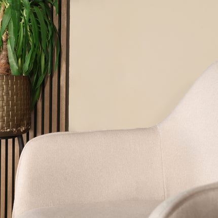 Eetkamerstoel beige stof Maris