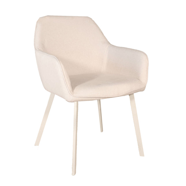 Eetkamerstoel beige stof Maris