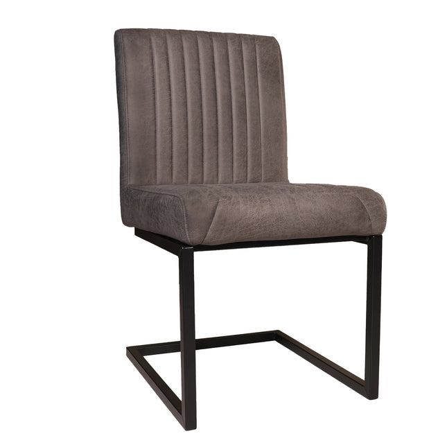SET DEAL: 4 stuks Eetkamerstoel Chester antraciet microvezel