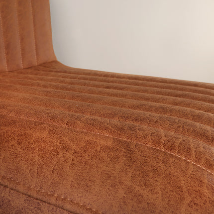 SET DEAL: 6 stuks Eetkamerstoel Chester cognac microvezel