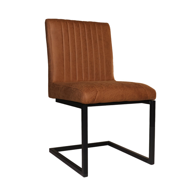 SET DEAL: 4 stuks Eetkamerstoel Chester cognac microvezel