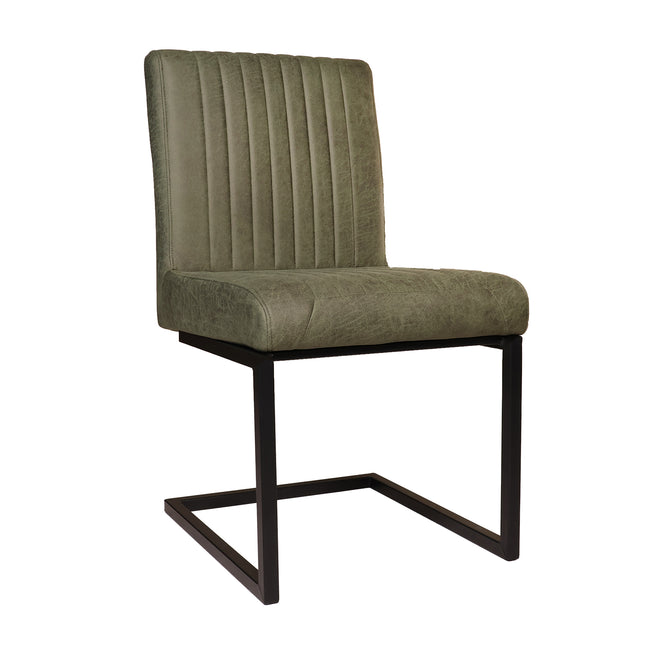 SET DEAL: 6 stuks Eetkamerstoel Chester donkergroen microvezel