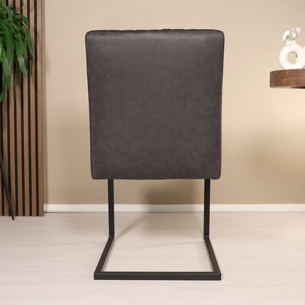 SET DEAL: 6 stuks Eetkamerstoel Chester zwart microvezel