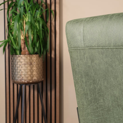 SET DEAL: 4 stuks Eetkamerstoel donkergroen microvezel Forest