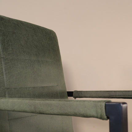 SET DEAL: 4 stuks Eetkamerstoel donkergroen microvezel Forest