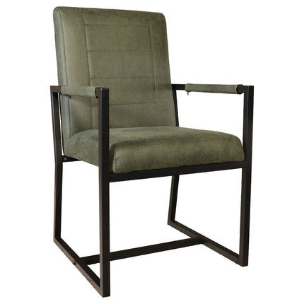 SET DEAL: 4 stuks Eetkamerstoel donkergroen microvezel Forest