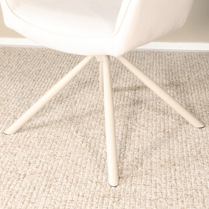 SET DEAL: 6 stuks Eetkamerstoel draaibaar beige stof Lies