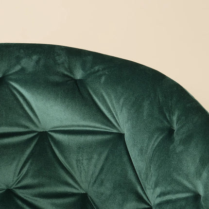 SET DEAL 4 stuks: Eetkamerstoel draaibaar donkergroen velvet Willow