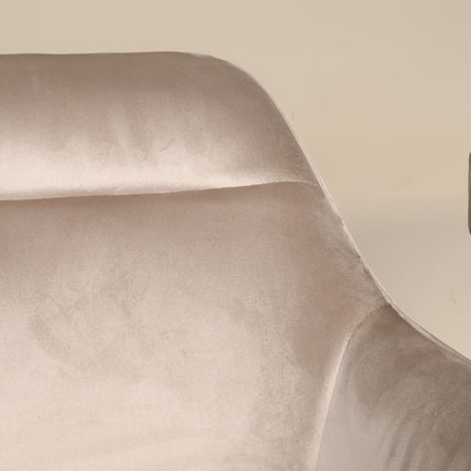 SET DEAL 6 stuks: Eetkamerstoel draaibaar Montana taupe velvet