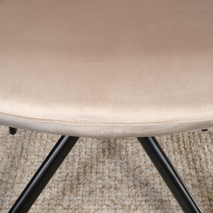 SET DEAL 6 stuks: Eetkamerstoel draaibaar Montana taupe velvet
