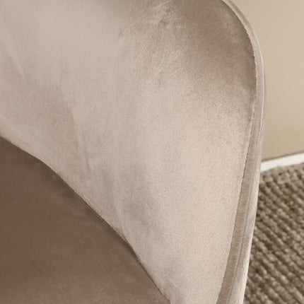 SET DEAL 6 stuks: Eetkamerstoel draaibaar Montana taupe velvet