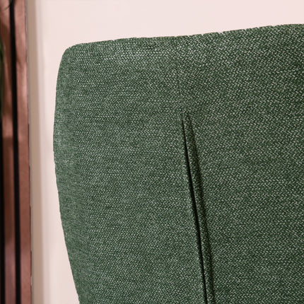 SET DEAL: 6 Eetkamerstoelen geweven stof donkergroen Miley