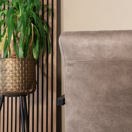 SET DEAL: 6 stuks Eetkamerstoel grijs microvezel Noor