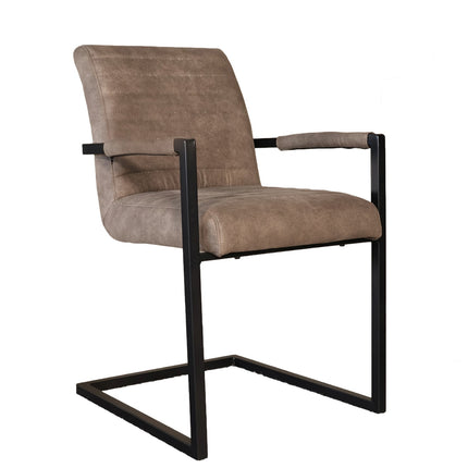 SET DEAL: 6 stuks Eetkamerstoel grijs microvezel Noor