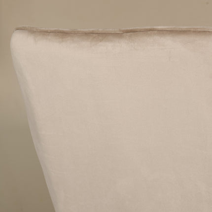 Eetkamerstoel lichtbruin velvet Darcio