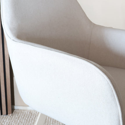 SET DEAL: 6 stuks Eetkamerstoel beige stof Maris