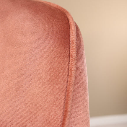 Eetkamerstoel roze velvet Darcio
