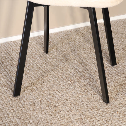 SET DEAL: 6 Eetkamerstoelen zand teddy Simpy