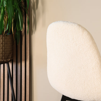 SET DEAL: 4 Eetkamerstoelen zand teddy Simpy