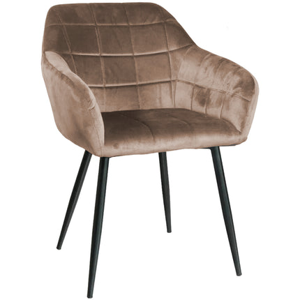 SET DEAL: 6 stuks Eetkamerstoel met armleuning Barbara taupe