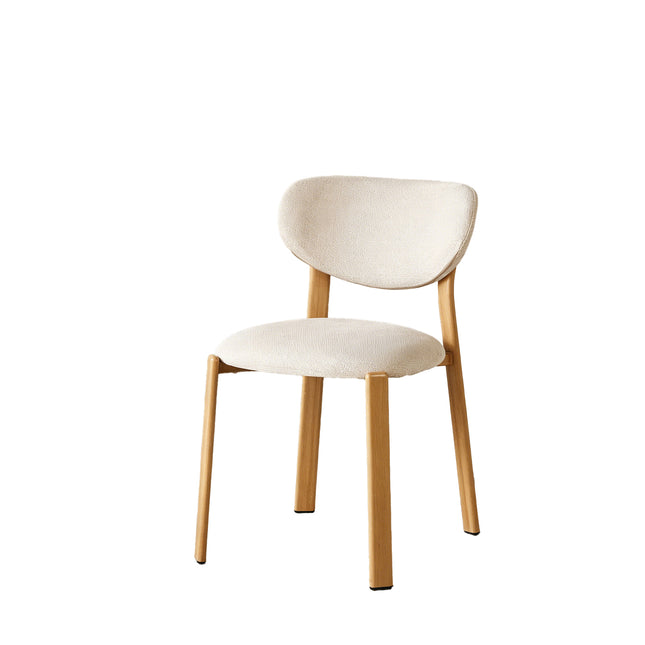 Eetkamerstoel Japandi beige Benja lichtbruin