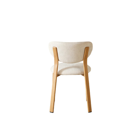 Eetkamerstoel Japandi beige Benja lichtbruin