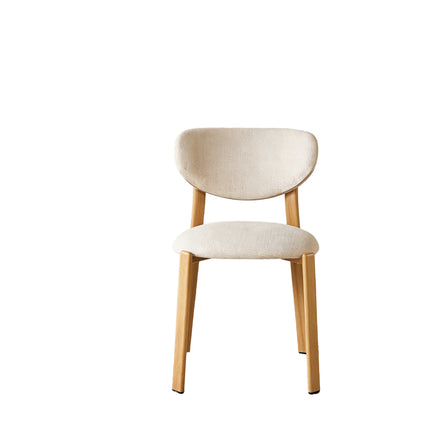 Eetkamerstoel Japandi beige Benja lichtbruin