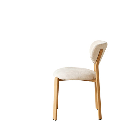 Eetkamerstoel Japandi beige Benja lichtbruin