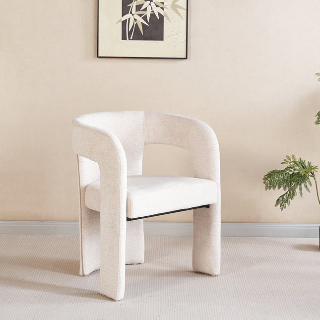 SET DEAL 6 stuks: Eetkamerstoel Japandi beige Elias