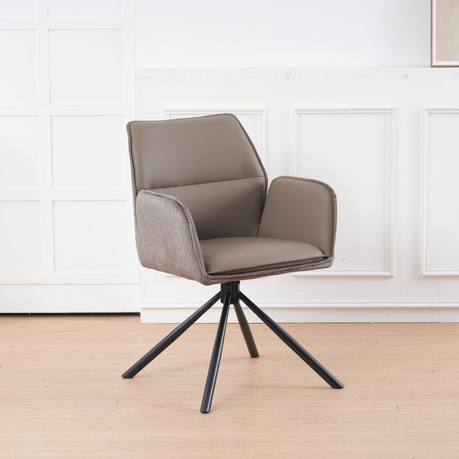 SET DEAL: 4 stuks Eetkamerstoel draaibaar bruin Emily