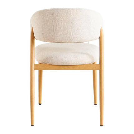 Eetkamerstoel Japandi beige Fabian lichtbruin