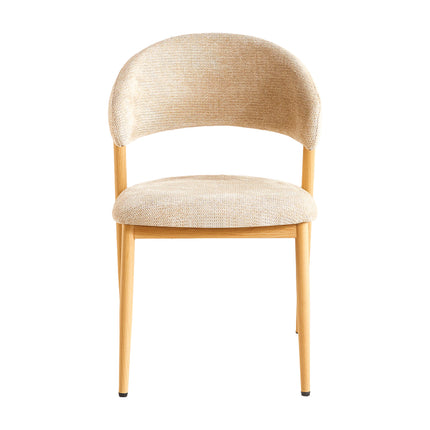 Eetkamerstoel Japandi bruin Fabian lichtbruin