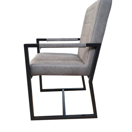 SET DEAL: 4 stuks Eetkamerstoel antraciet microvezel Forest