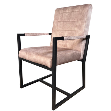 SET DEAL: 4 stuks Eetkamerstoel beige velvet Forest
