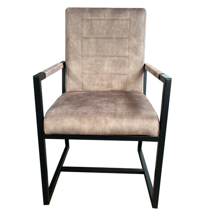 SET DEAL: 6 stuks Eetkamerstoel beige velvet Forest