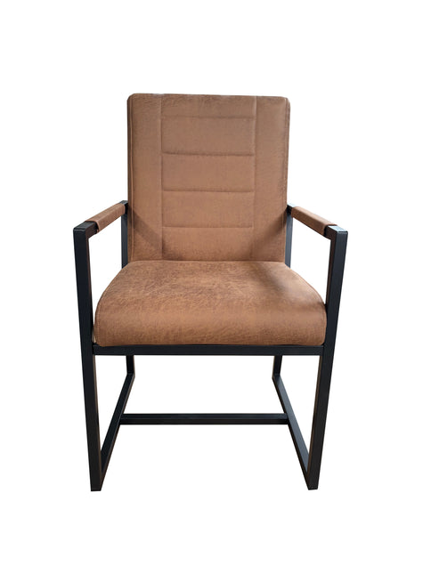 SET DEAL: 6 stuks Eetkamerstoel cognac microvezel Forest
