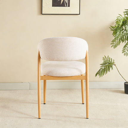 Eetkamerstoel Japandi beige Fabian lichtbruin