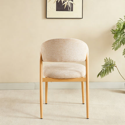 Eetkamerstoel Japandi bruin Fabian lichtbruin