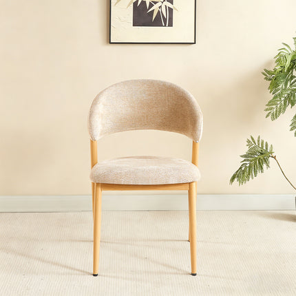 Eetkamerstoel Japandi bruin Fabian lichtbruin