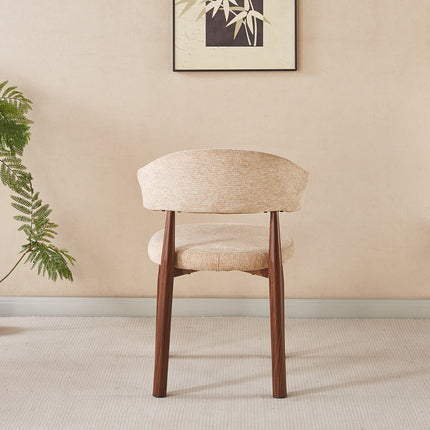 SET DEAL 6 stuks: Eetkamerstoel Japandi bruin Ouma walnoot